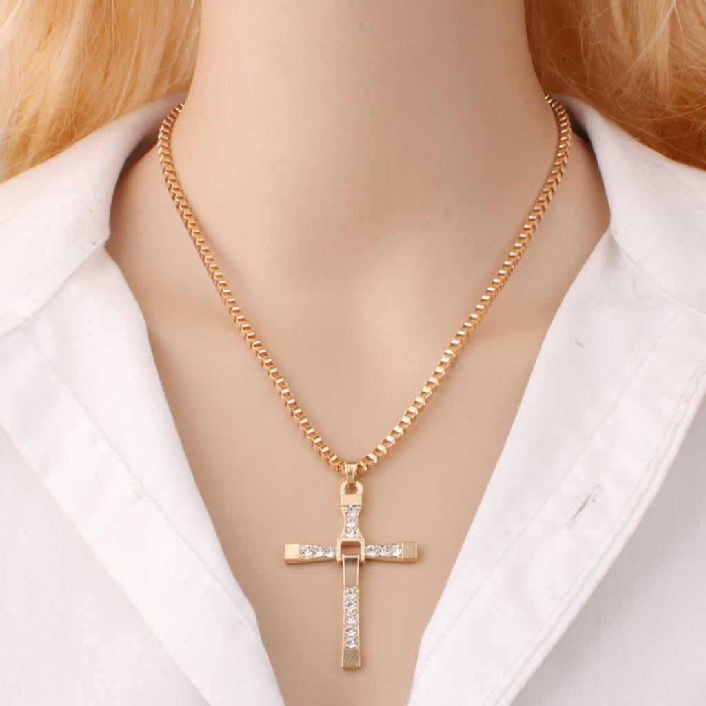 NEW Fashion Unisex's Men Silver plated Cross Pendant Necklace Chain Sliver Gift