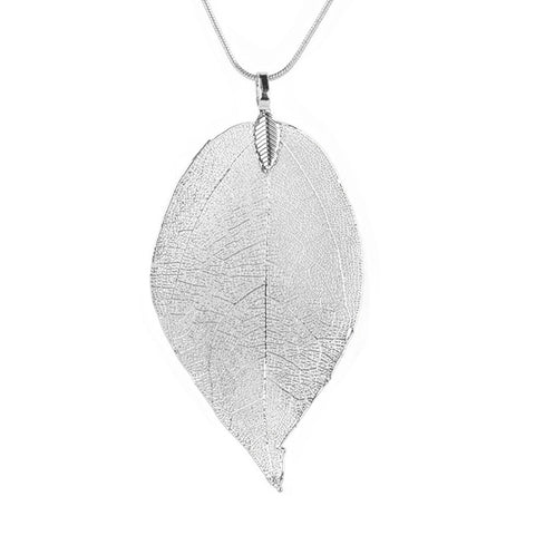 Women Special Leaves Leaf Sweater Pendant Necklace Ladies Long Chain Jewelry